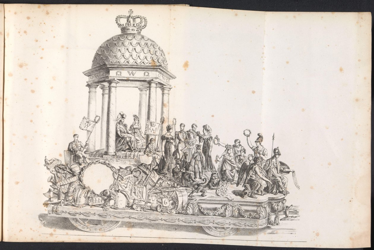 Femte flyder i processionen til Saint Rombout, 1825 af Frans Vervloet