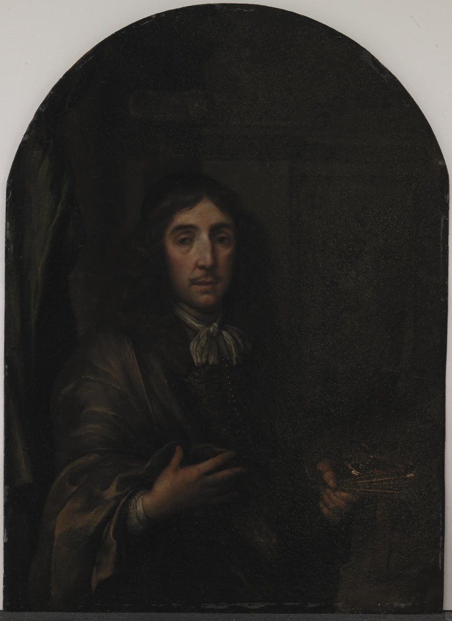 Portræt af en maler af Frans van I Mieris