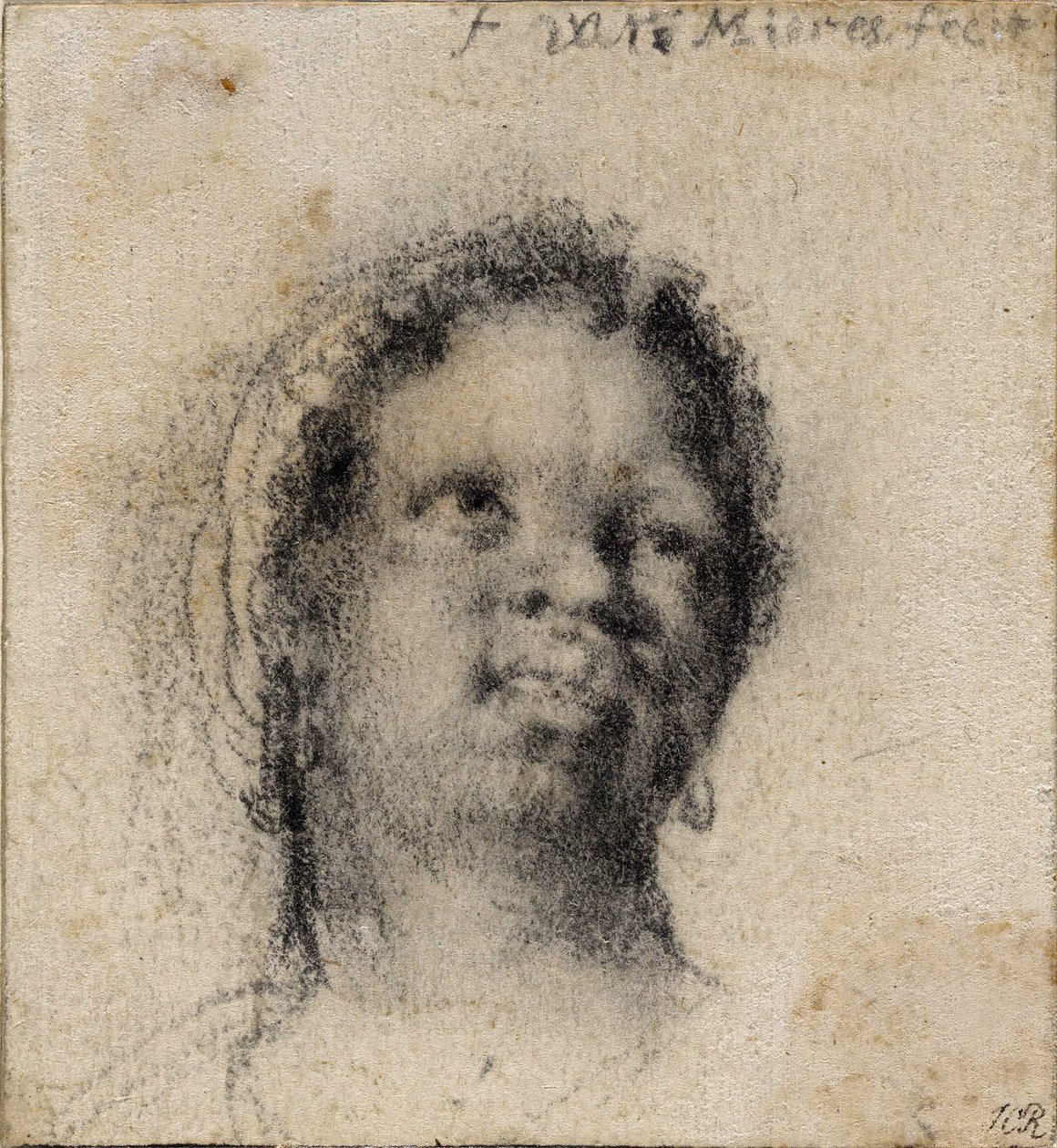 Hovedet af en sort kvinde af Frans van Mieris the Elder