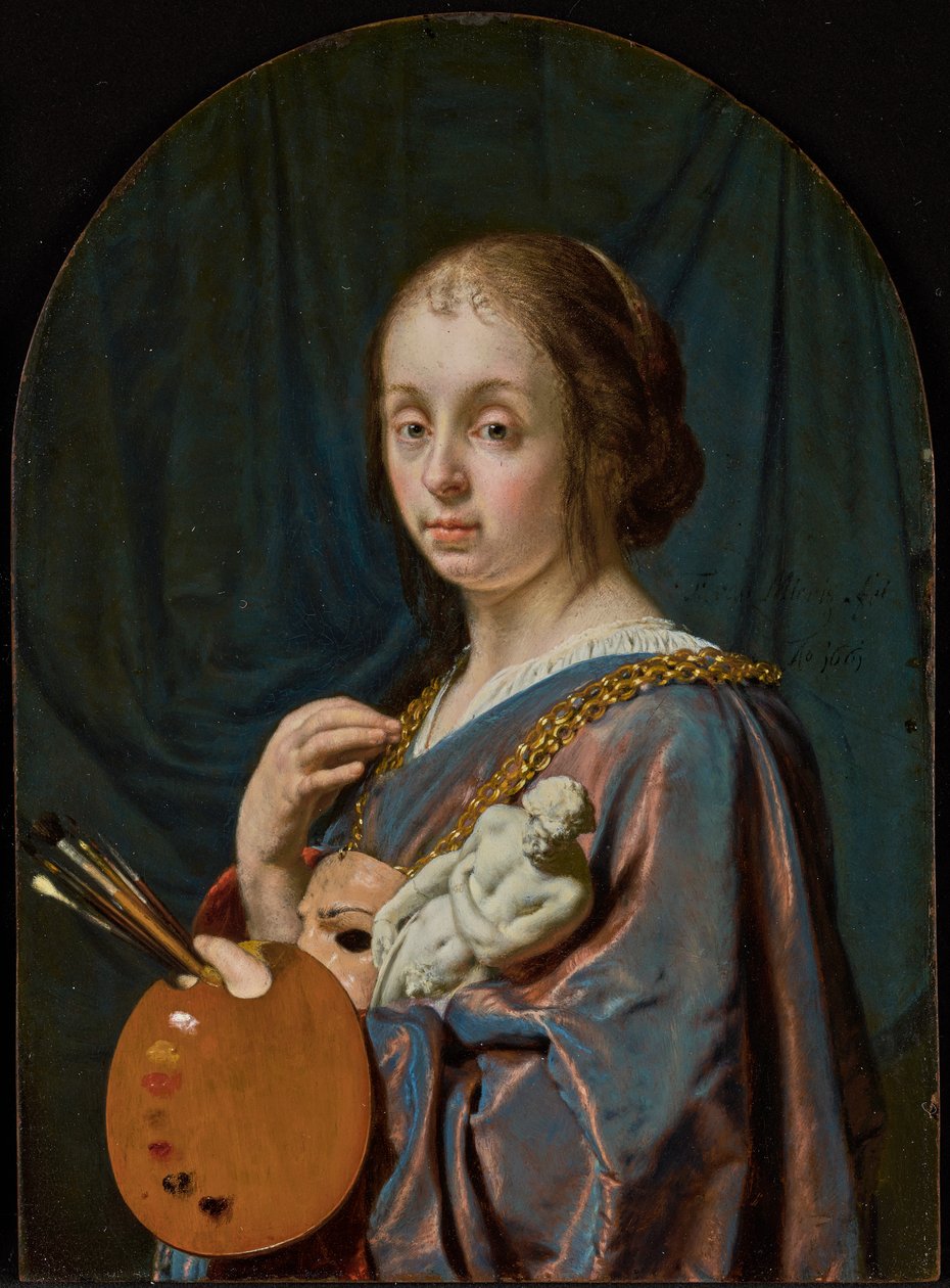 Pictura (En allegori over maleriet) af Frans van Mieris the Elder