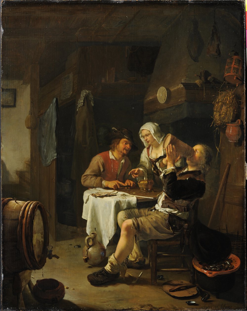 Værtshusscenen af Frans van Mieris the Elder