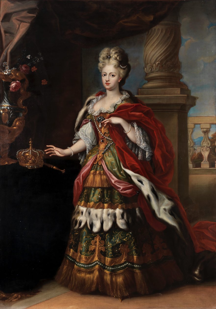 Frans van Stampart Portræt af Elisabeth Christine af Braunschweig-Wolfenbüttel af Frans van Stampart