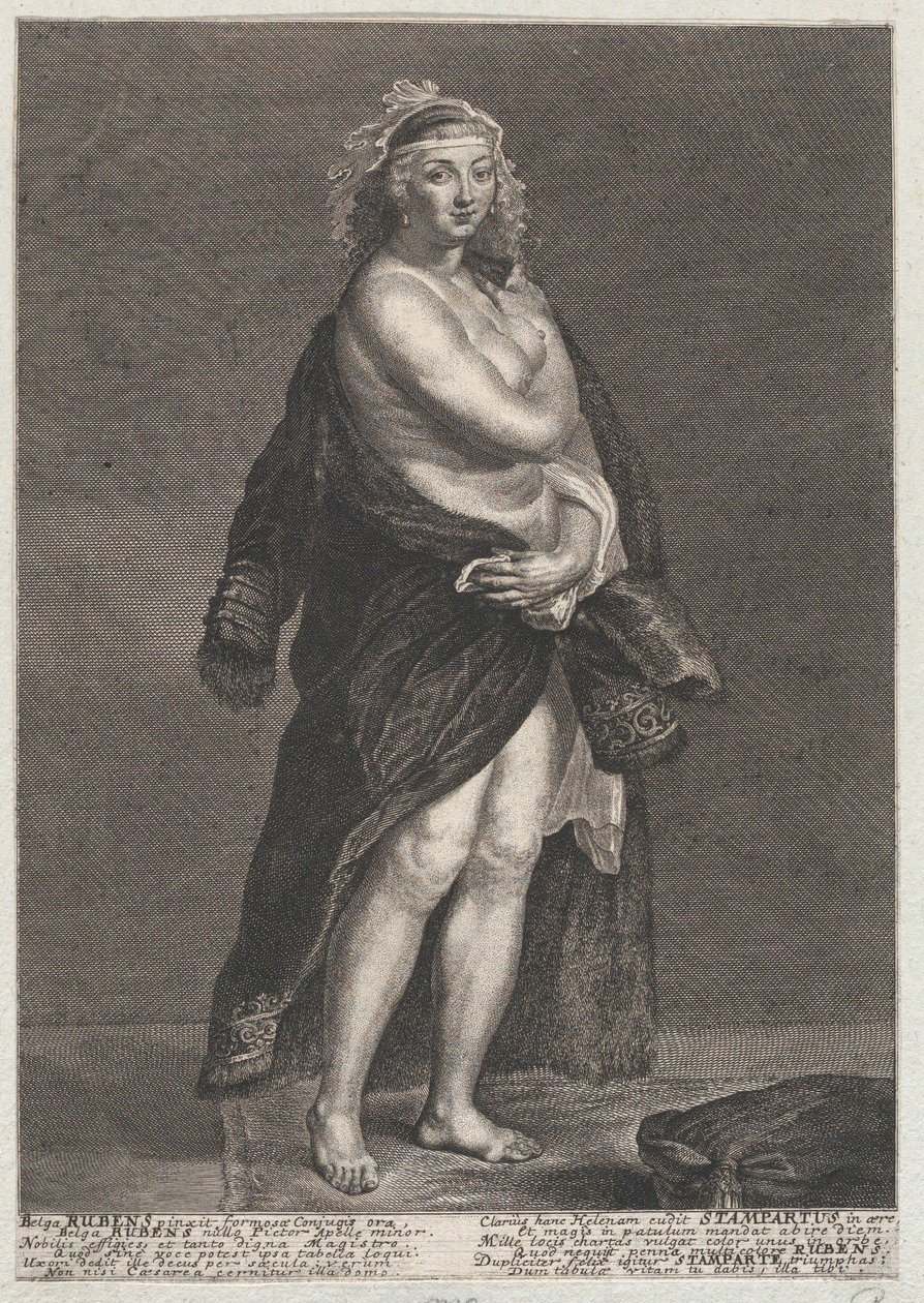 Portræt af Helena Fourment, Rubens