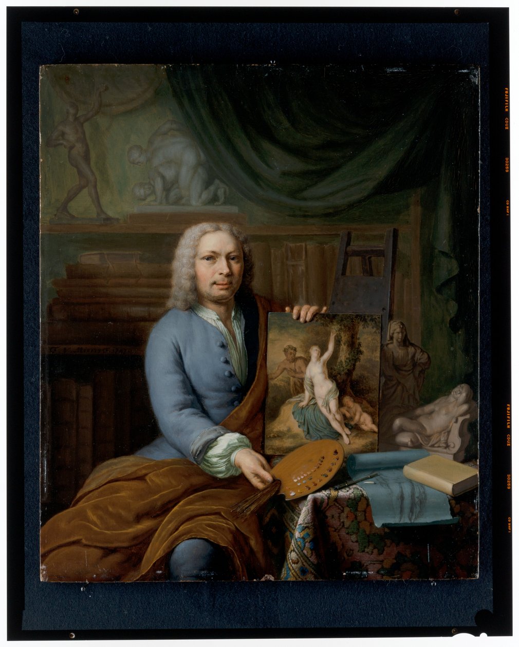 Selvportræt af Frans van the Younger Mieris