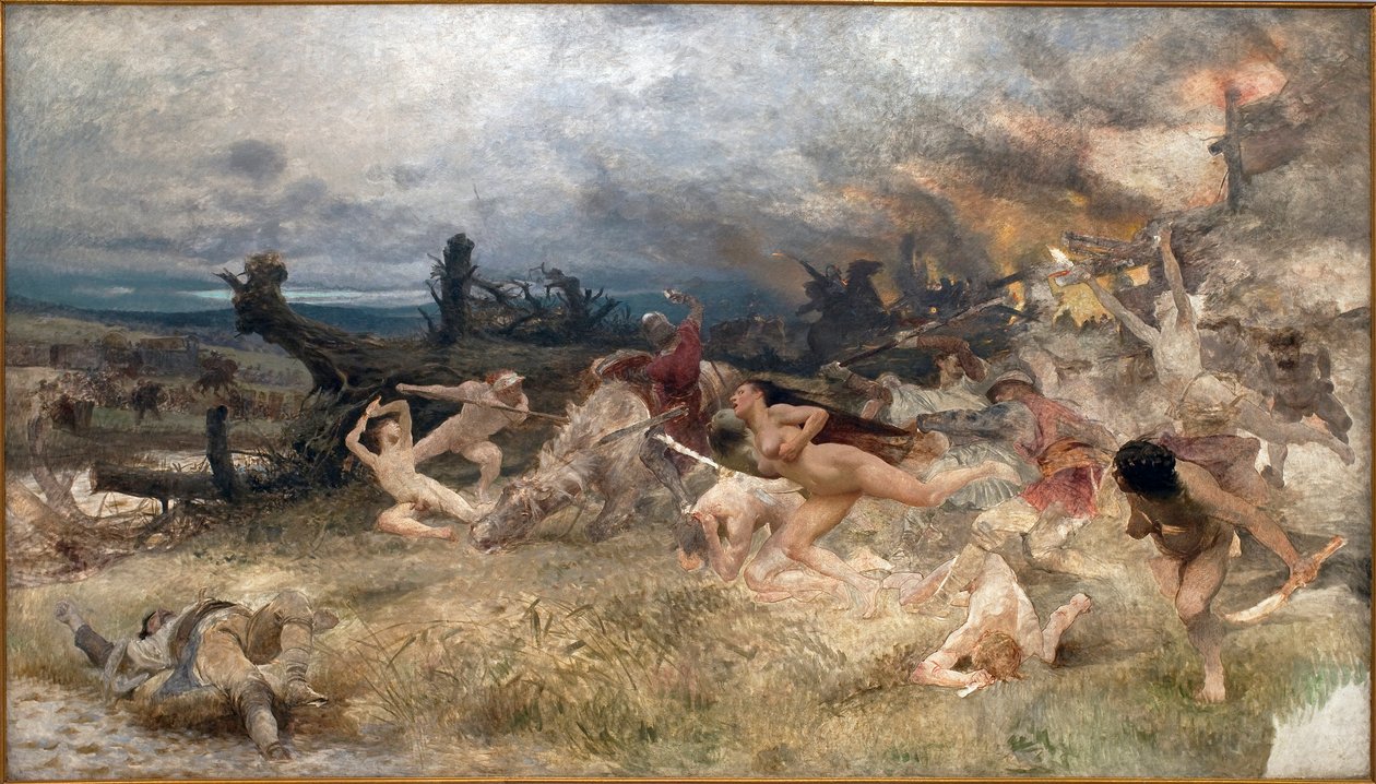 Adamitternes (eller adamianernes) ruin. Religiøs bevægelse knyttet til kristendommen, inspireret af en nostalgi efter Edens Have (fri kærlighed, arbejdsvægring, nøgenhed), dukkede op igen i Europa mod slutningen af det 13. århundrede, forfulgt indtil deres af Frantisek Zenisek