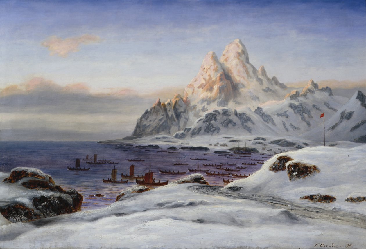 Fiskere i Lofoten af Frants Diderik Boe