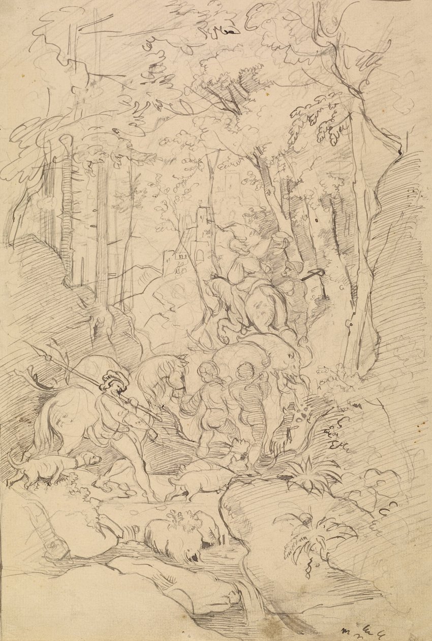 Et jagtselskab af Franz Albert Venus