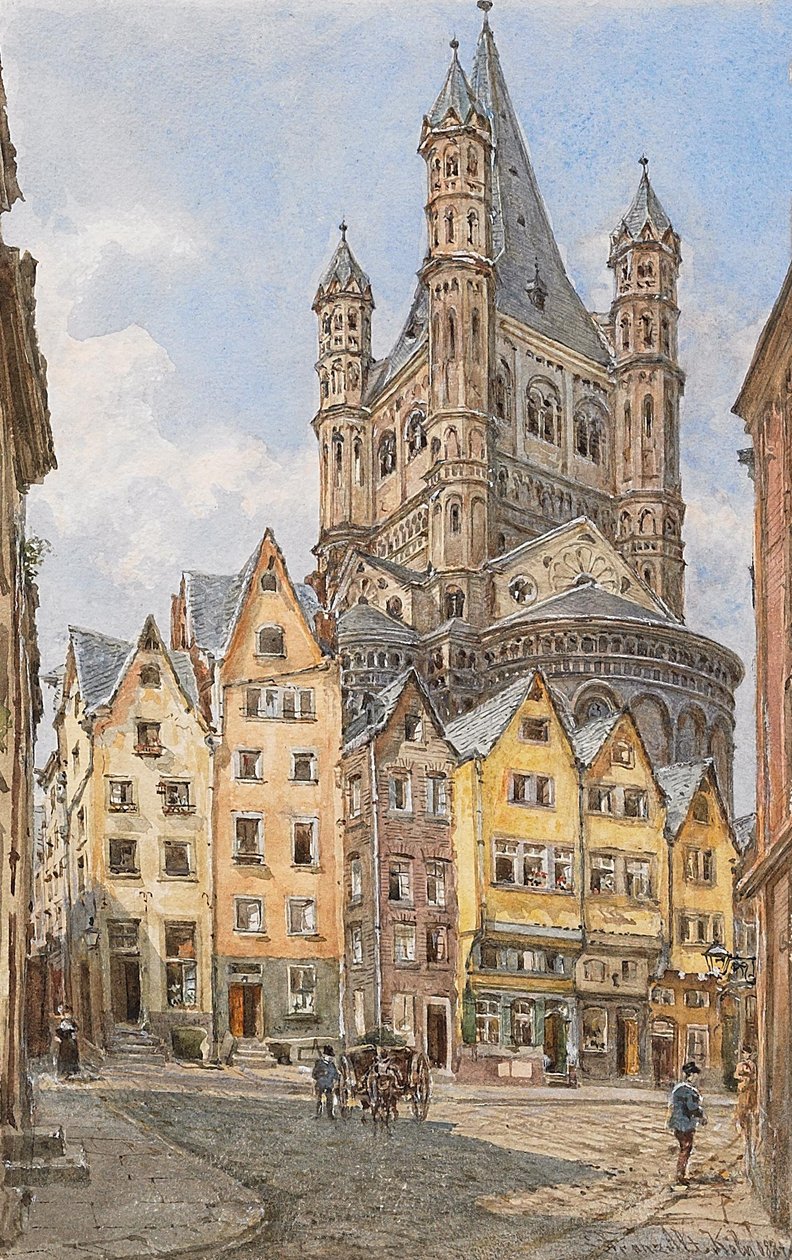 Koln Gro St. Martin. af Franz Alt