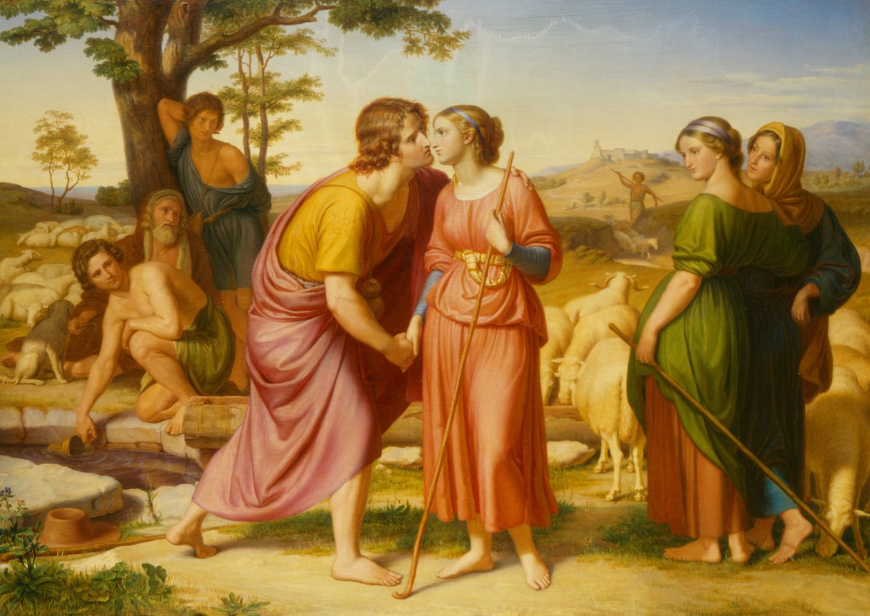 Mødet mellem Jakob og Rachel, 1835 af Franz August Schubert