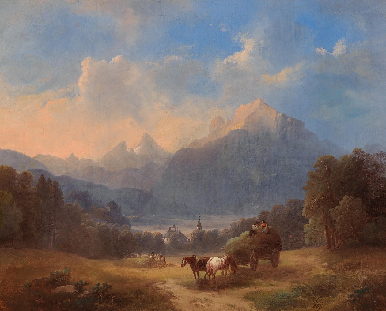 Scene af Salzkammergut af Franz Barbarini