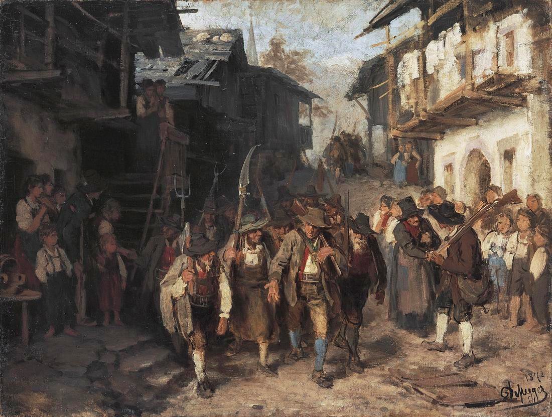 Engelsk: The Last Contingentn af Franz Defregger