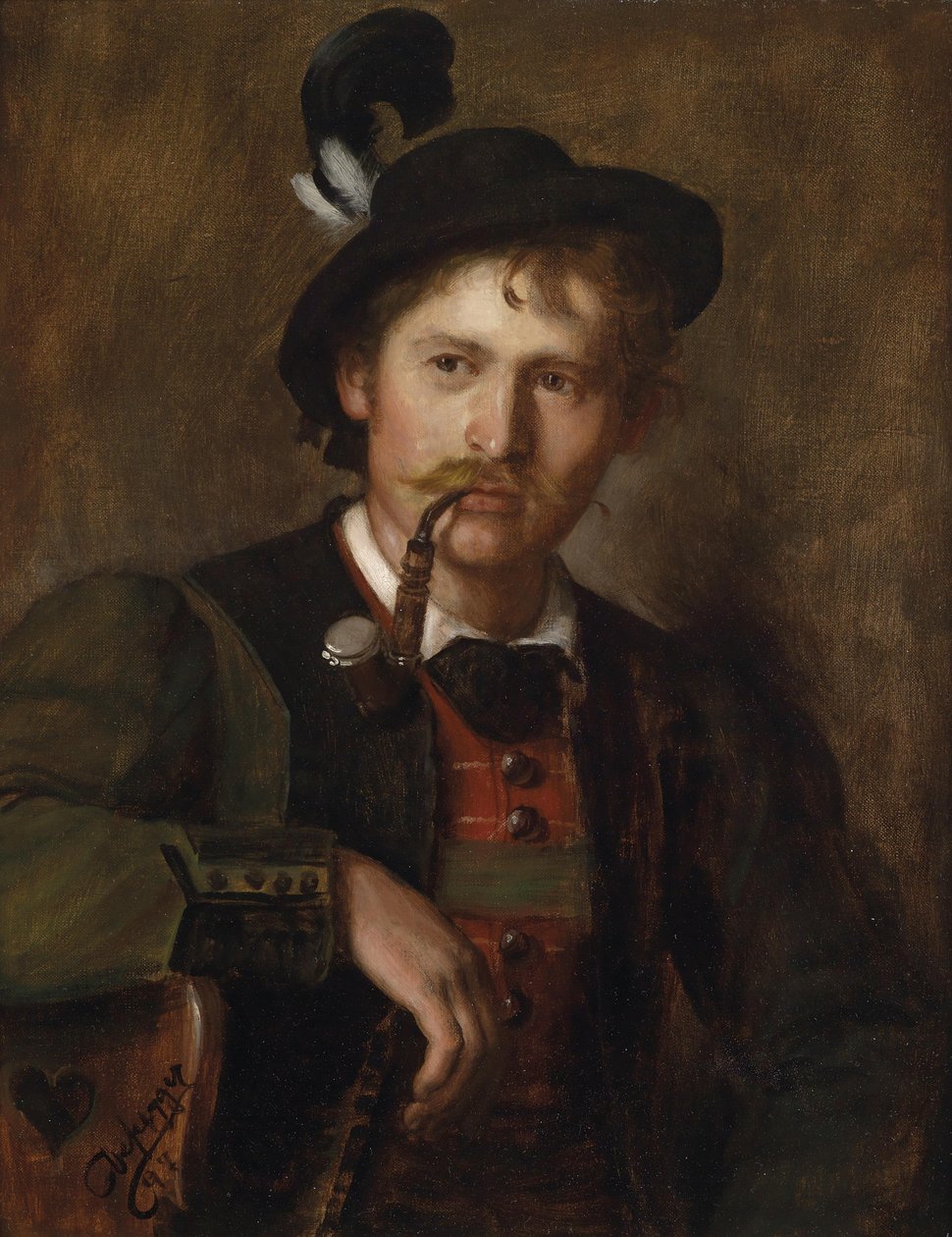Portræt af en ung tyroler af Franz Defregger