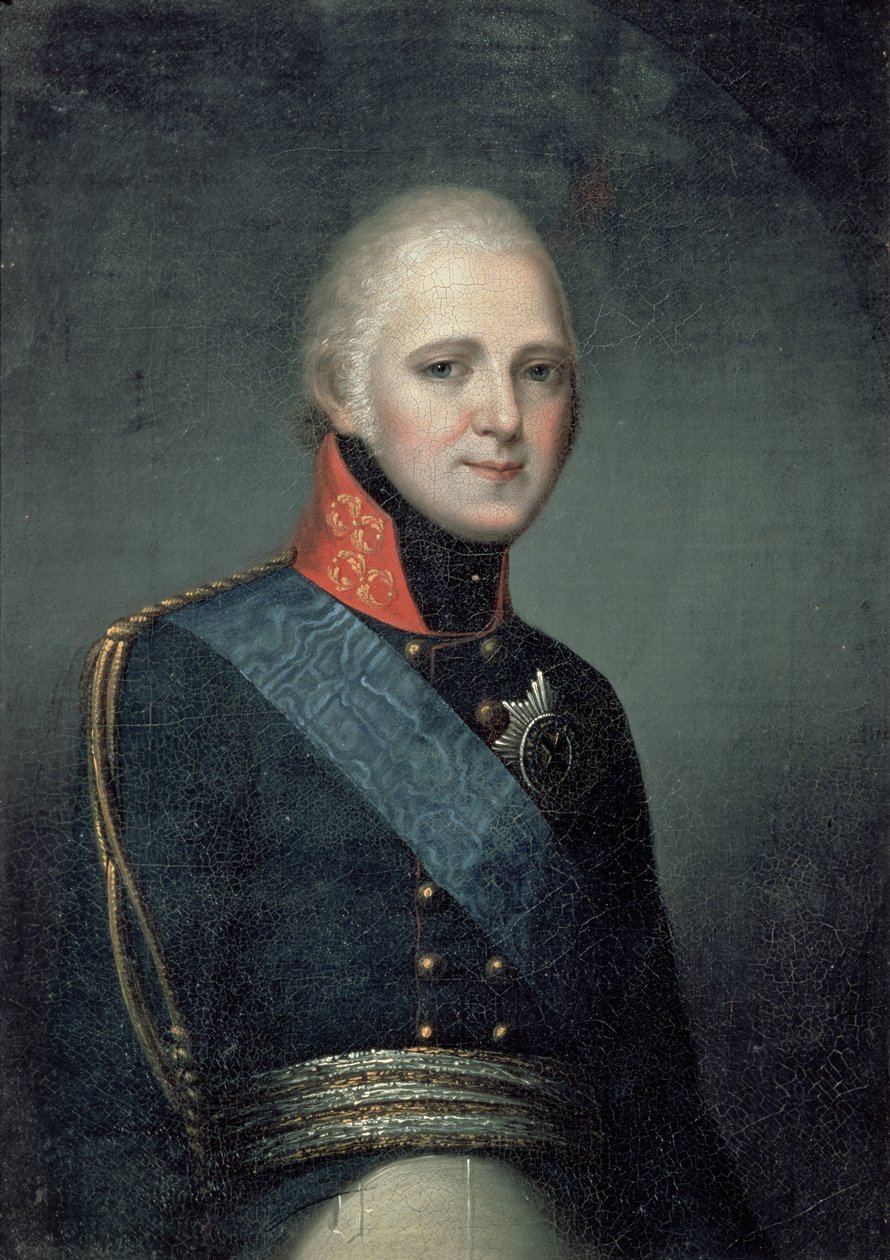 Portræt af kejser Alexander I (1777-1825), 1804 af Franz Gerhard von Kugelgen