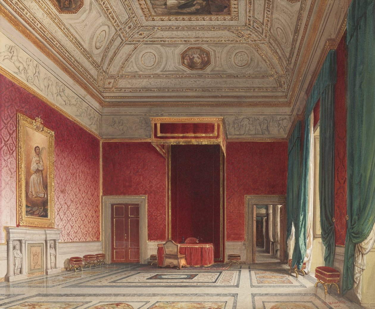 Thorvaldsen Hall, Rom af Franz Heinrich