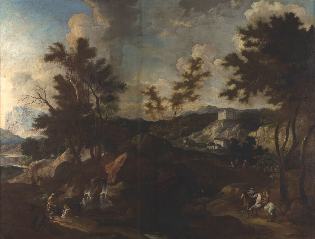 Byen Brestanica af Franz Ignaz Flurer
