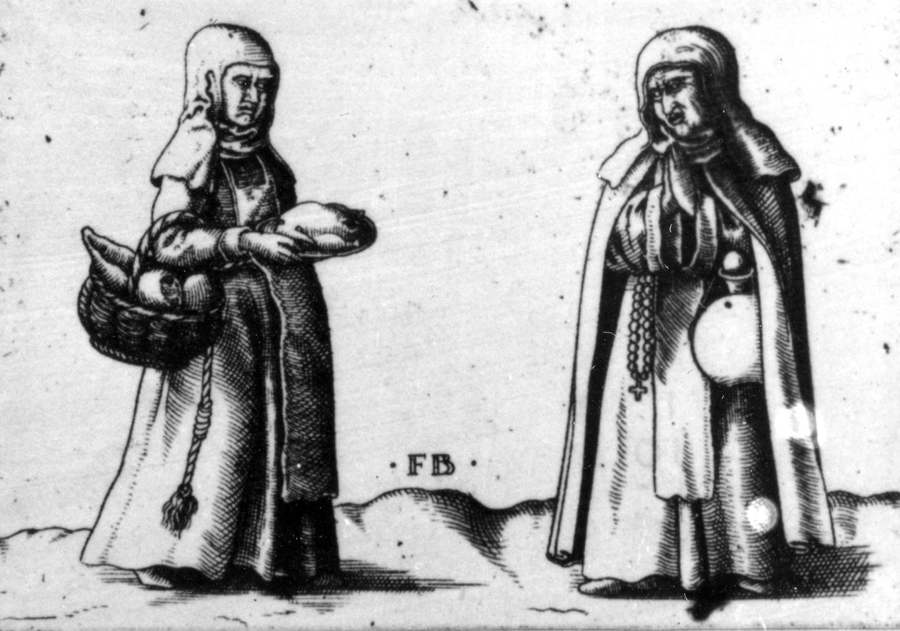 To religiøse personer af Franz Isaac Brun