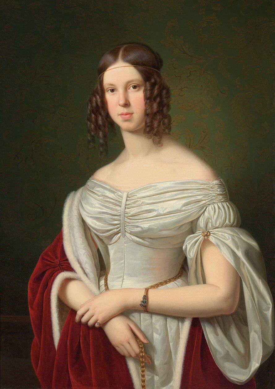 Portræt af Marie Felicitas zu Fürstenberg af Franz Ittenbach