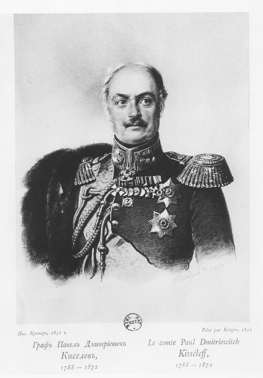 Grev Pavel Dmitrievich Kiselyov af Franz Krüger