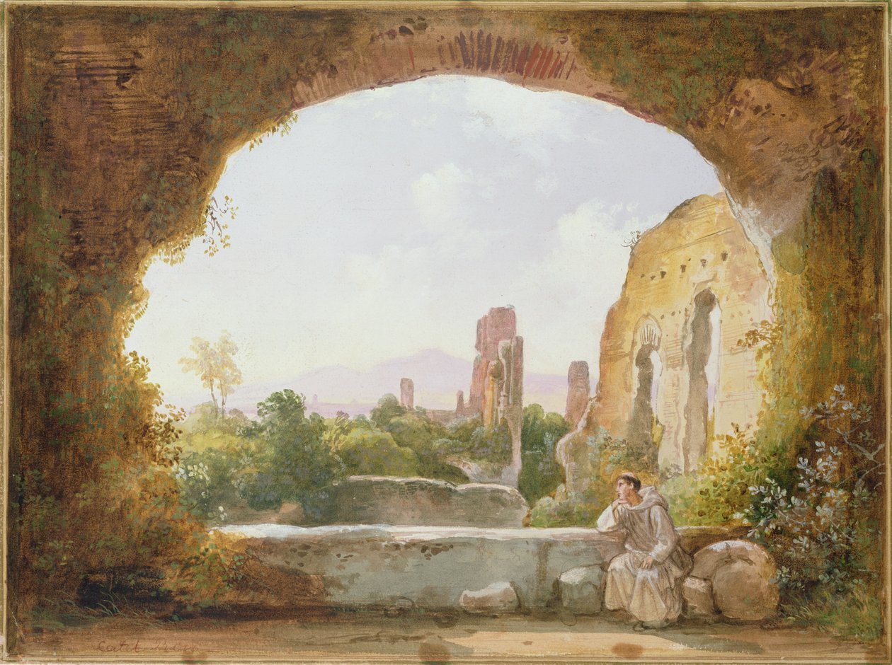 Grotten i Egeria af Franz Ludwig Catel