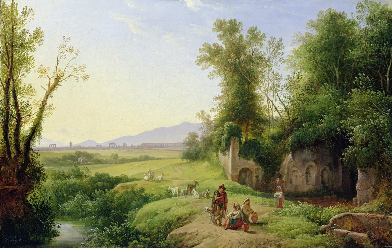 Lunden i Egeria af Franz Ludwig Catel
