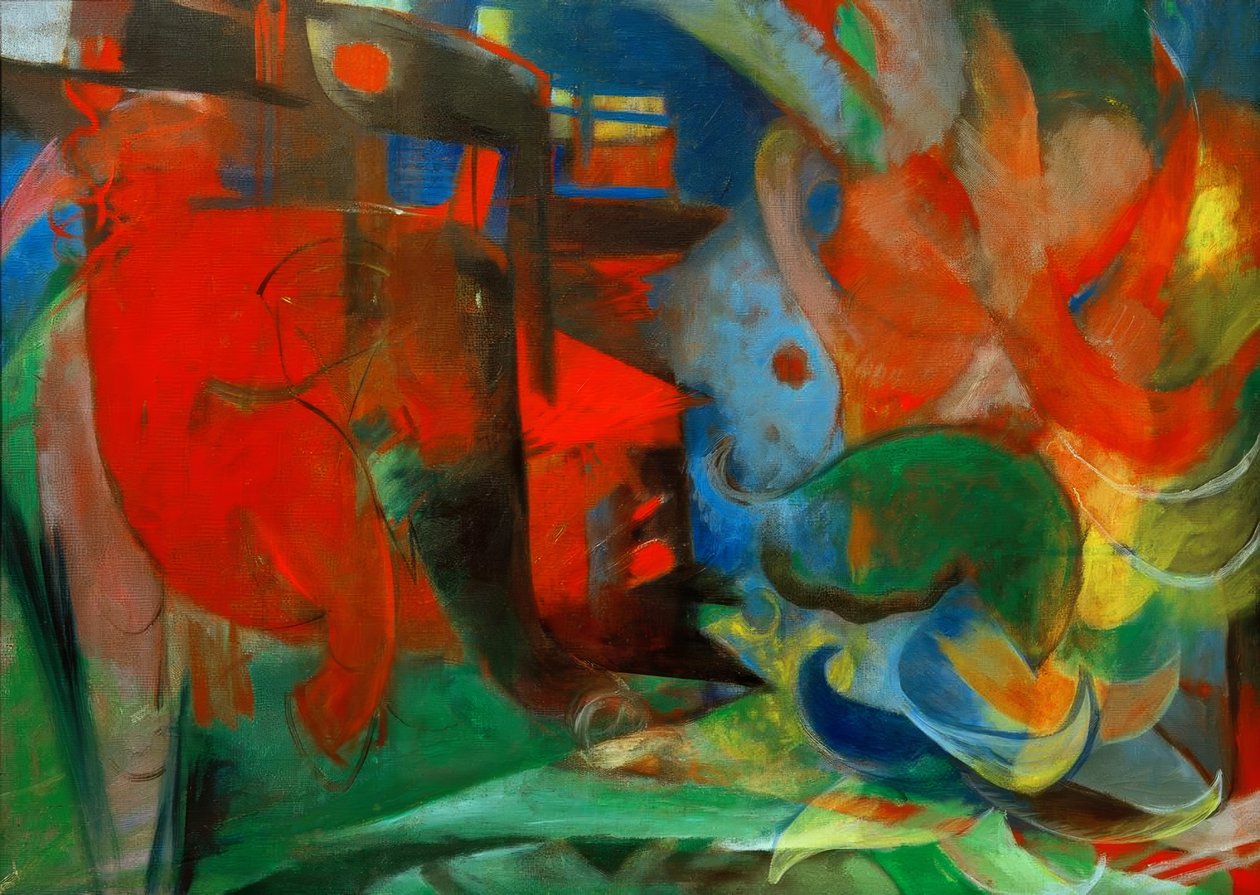 Abstrakte formularer II af Franz Marc