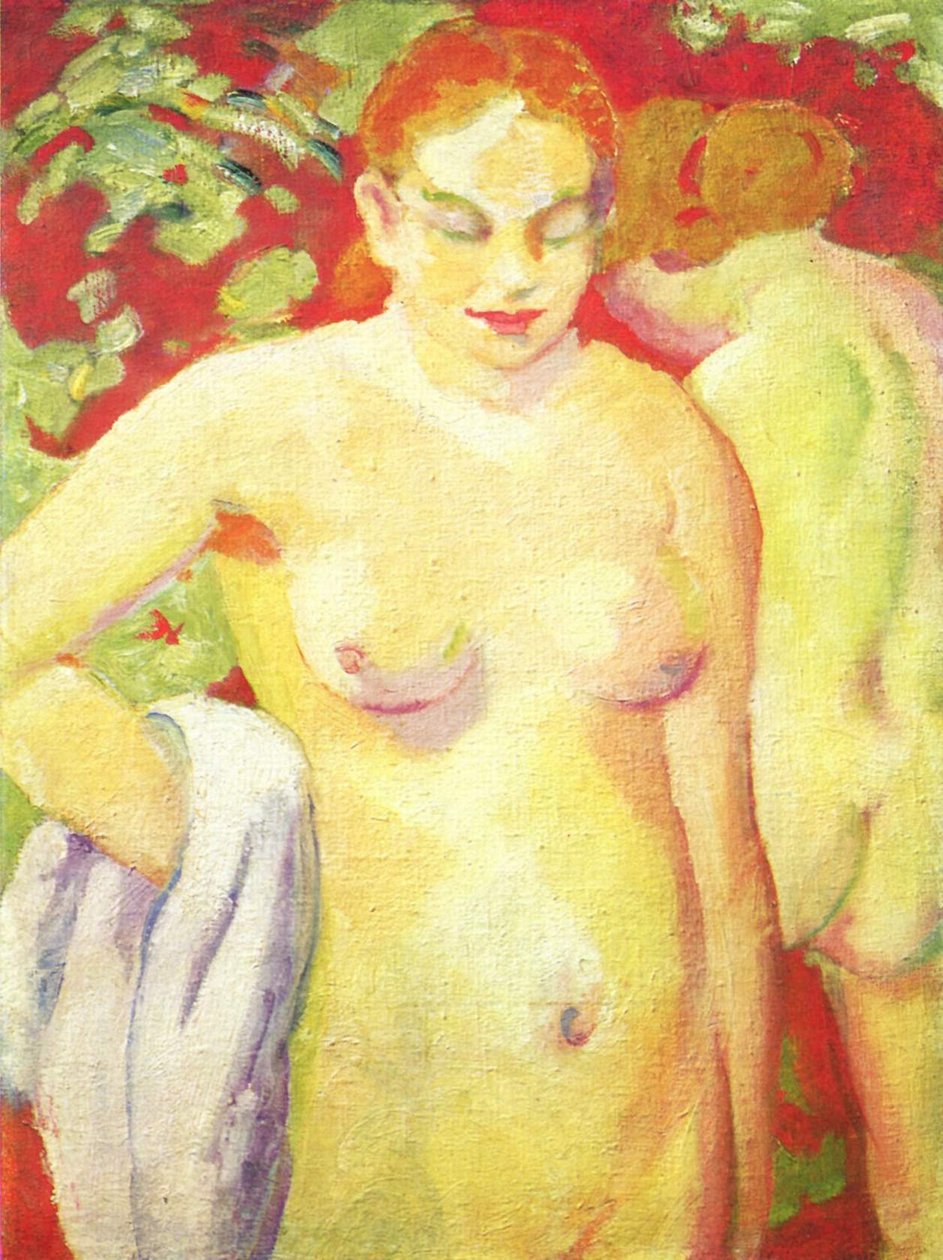 Nøgenbilleder på Vermilion af Franz Marc