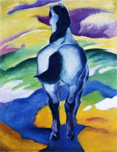 Blå hest af Franz Marc