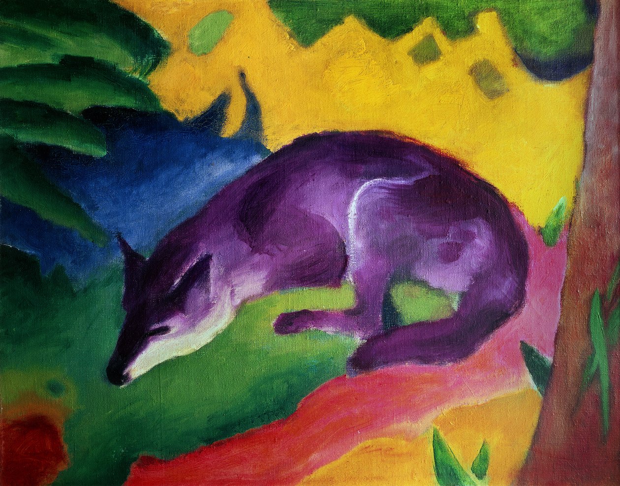 Blue Fox, 1911 af Franz Marc