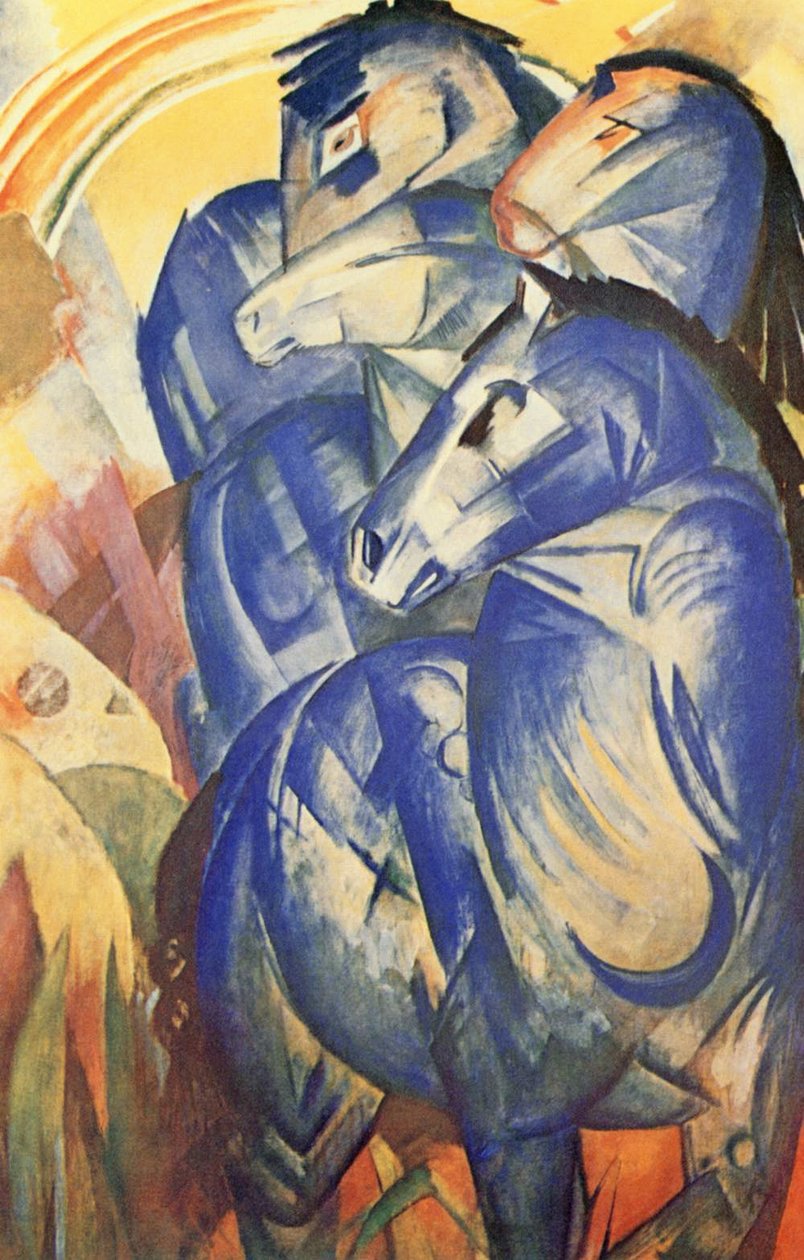 Tårnet med de blå heste af Franz Marc