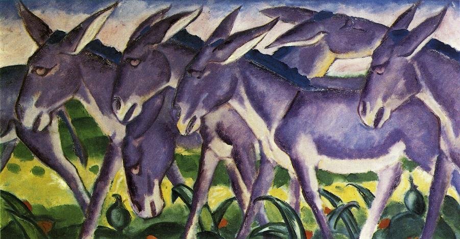 Frise af æsel af Franz Marc