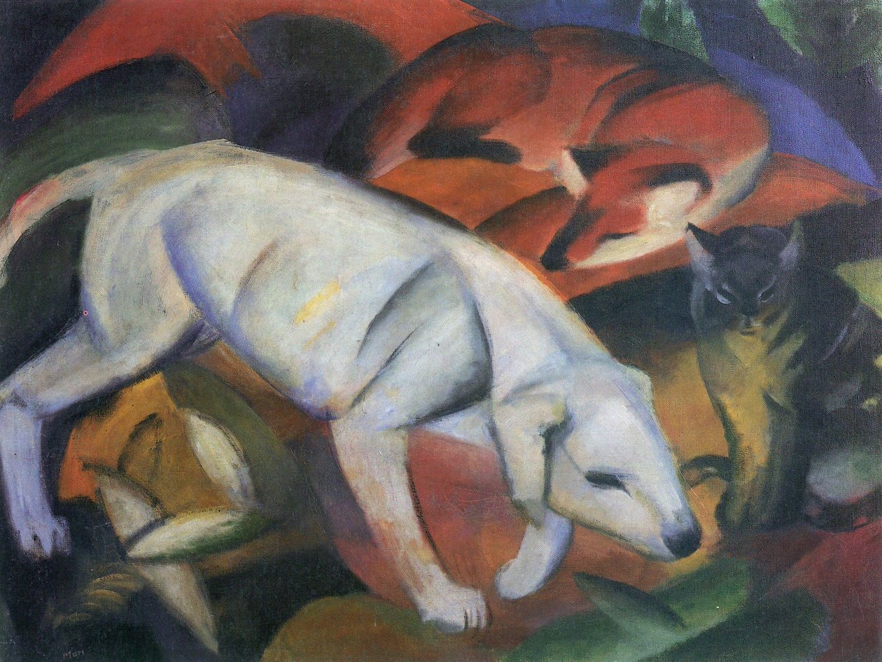 Tre dyr af Franz Marc