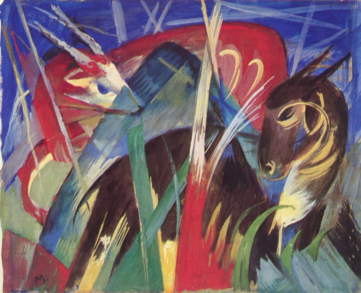 Fantastiske dyr af Franz Marc