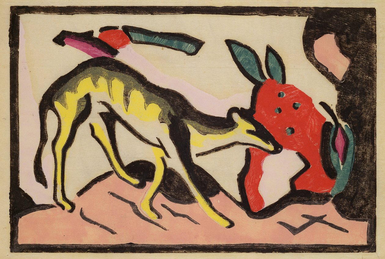 Sloth, 1912 af Franz Marc