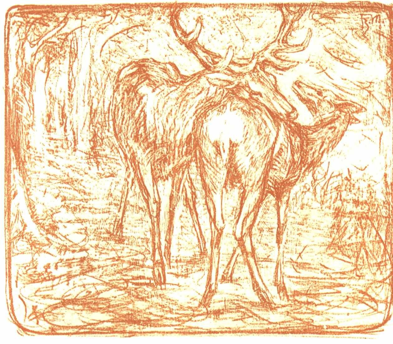 Hjorte af Franz Marc