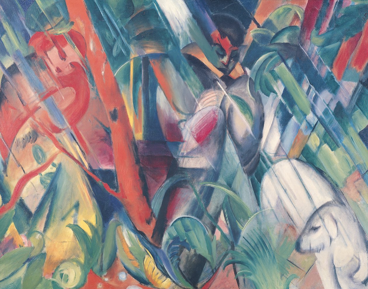 I regnen, 1912 af Franz Marc