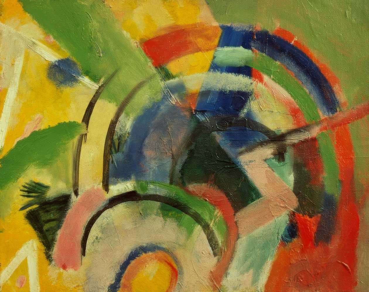 Lille sammensætning IV af Franz Marc
