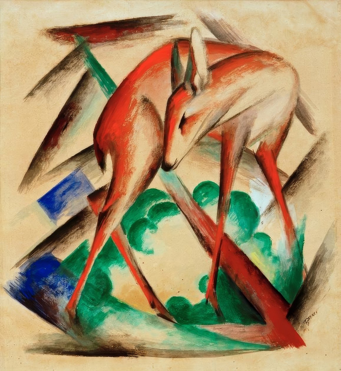 Rådyr (kronhjort) af Franz Marc