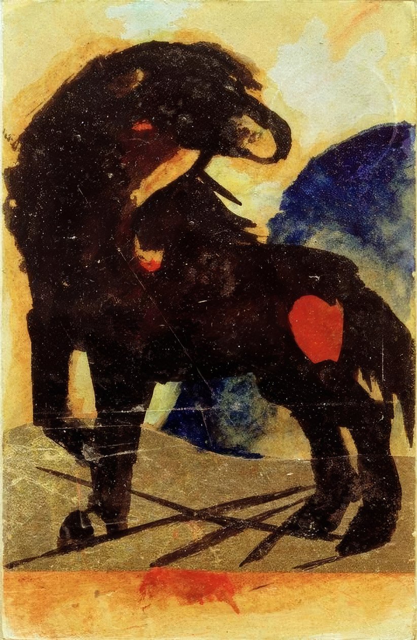 Sort hest af Franz Marc