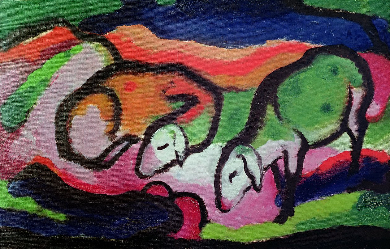 Får, 1912 af Franz Marc