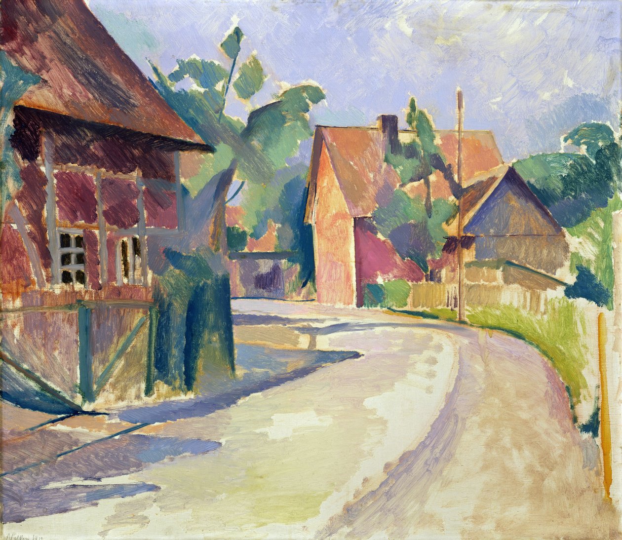 En landsbygade af Franz Nolken