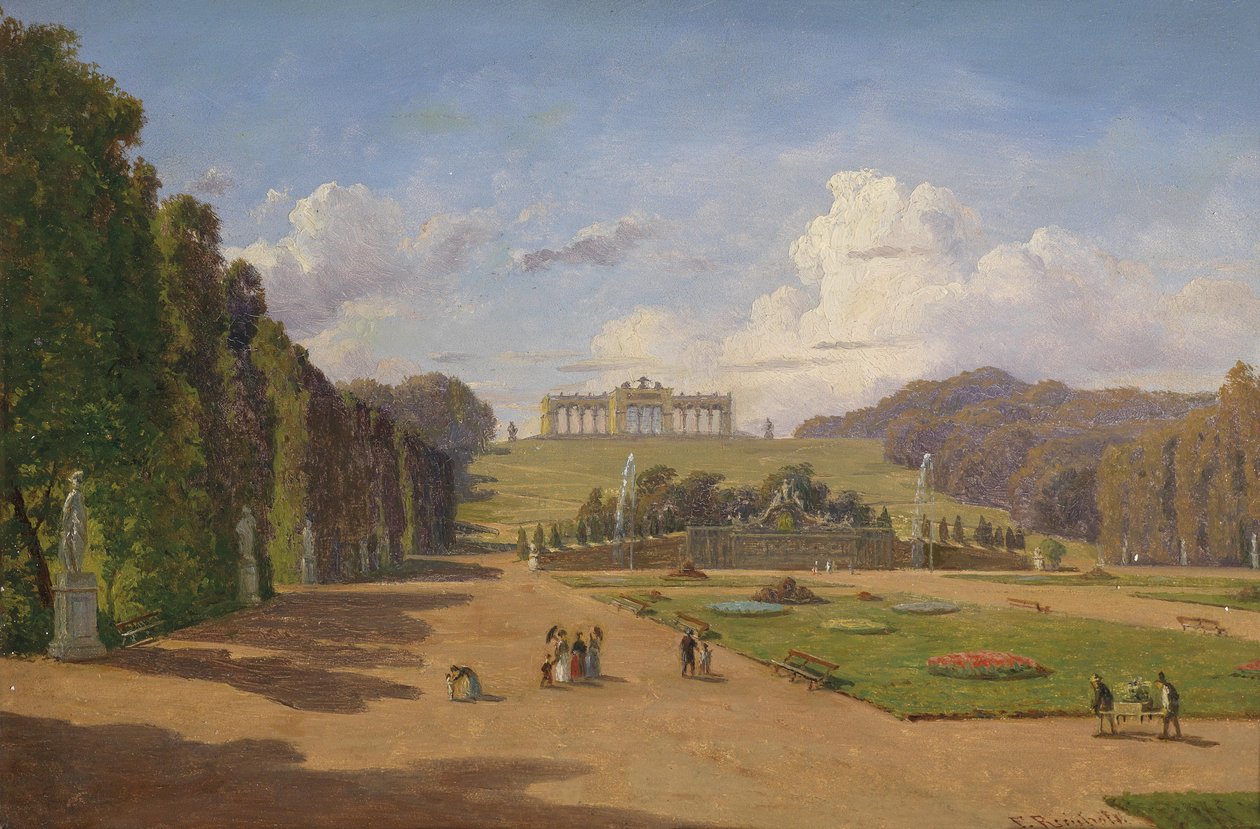Schönbrunn, udsigt over Gloriette af Franz Reinhold