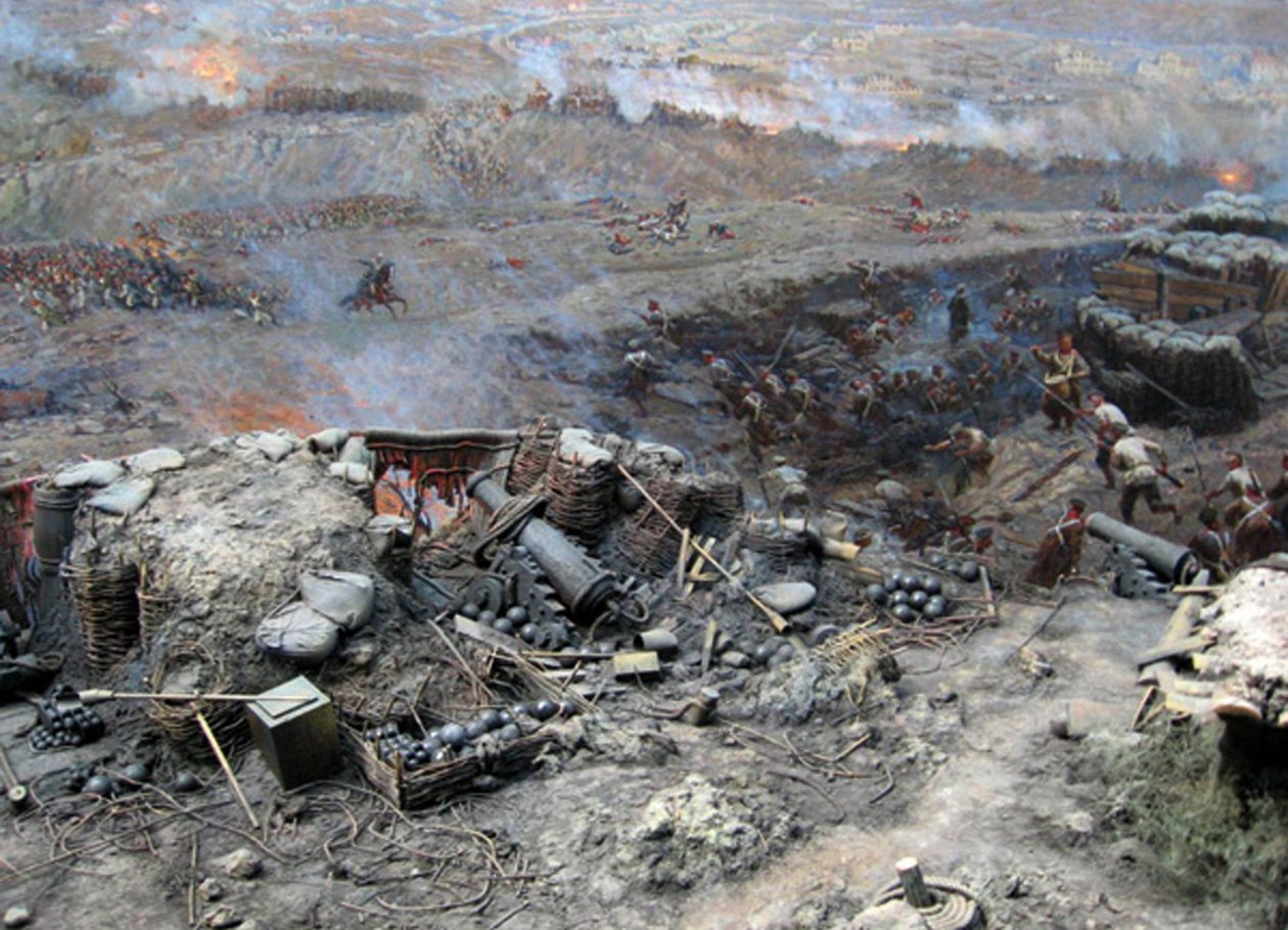 Belejringen af Sevastopol Panorama (blandet medier) af Franz Roubaud