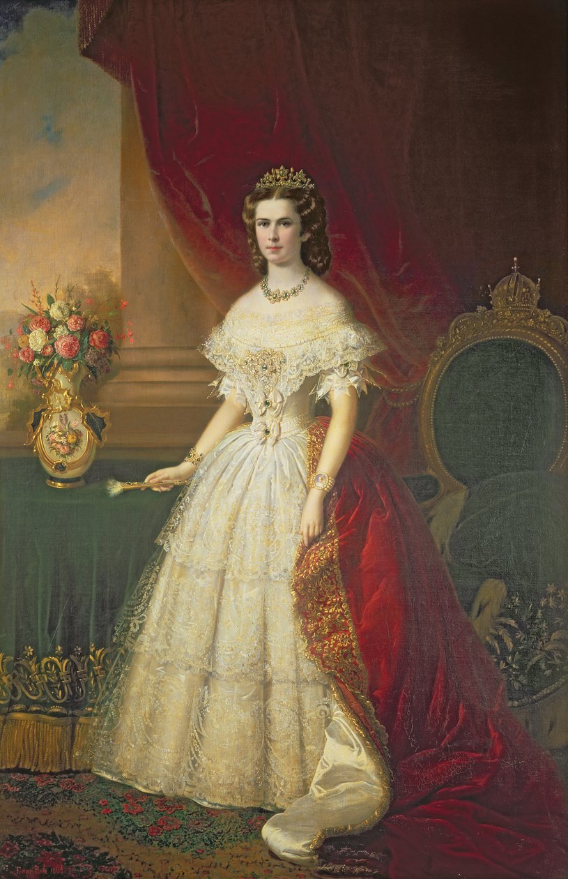Kejserinde Elizabeth af Bayern (1837-98), 1863 af Franz Russ