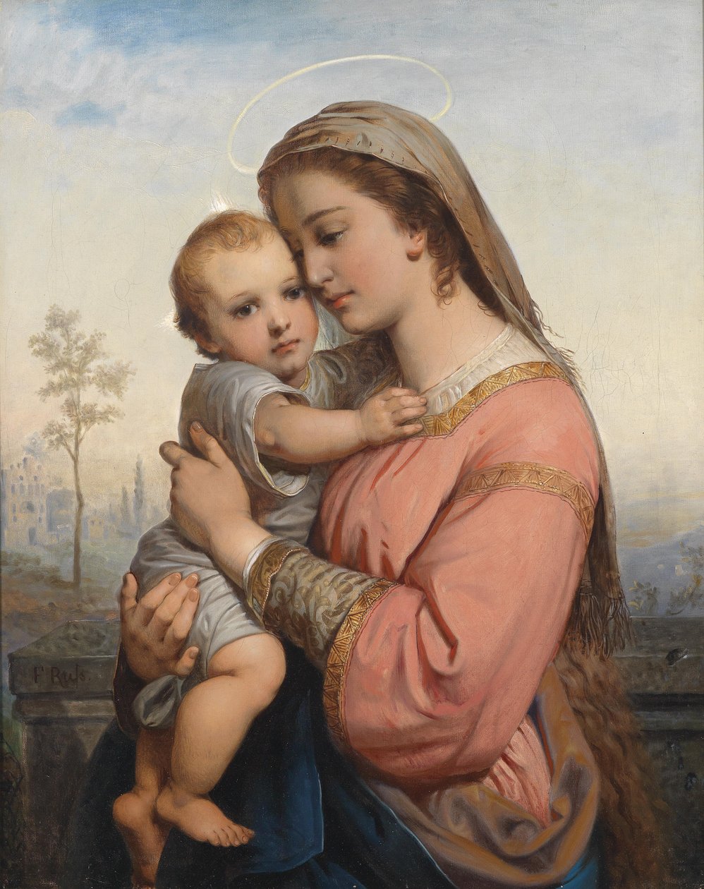 Madonna og barn af Franz Russ the Elder