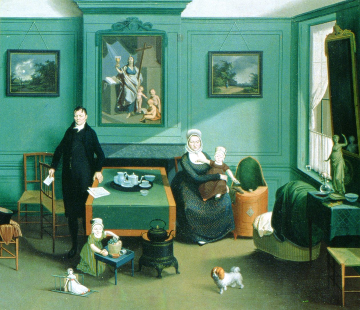Familiegruppe, ca. 1810 af Franz Schrank