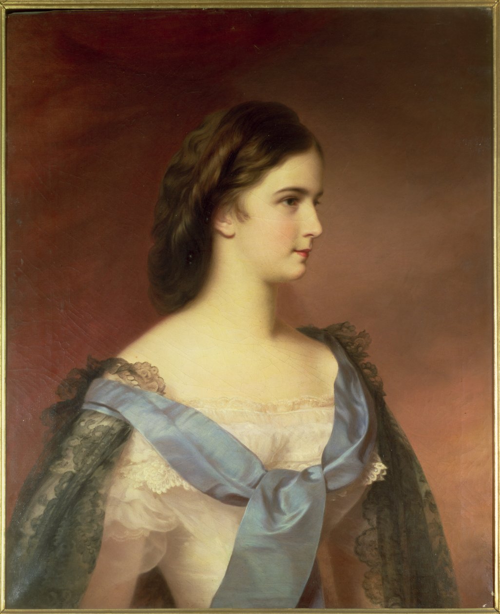 Kejserinde Elisabeth af Bayern (1837-98) som ung af Franz Schrotzberg