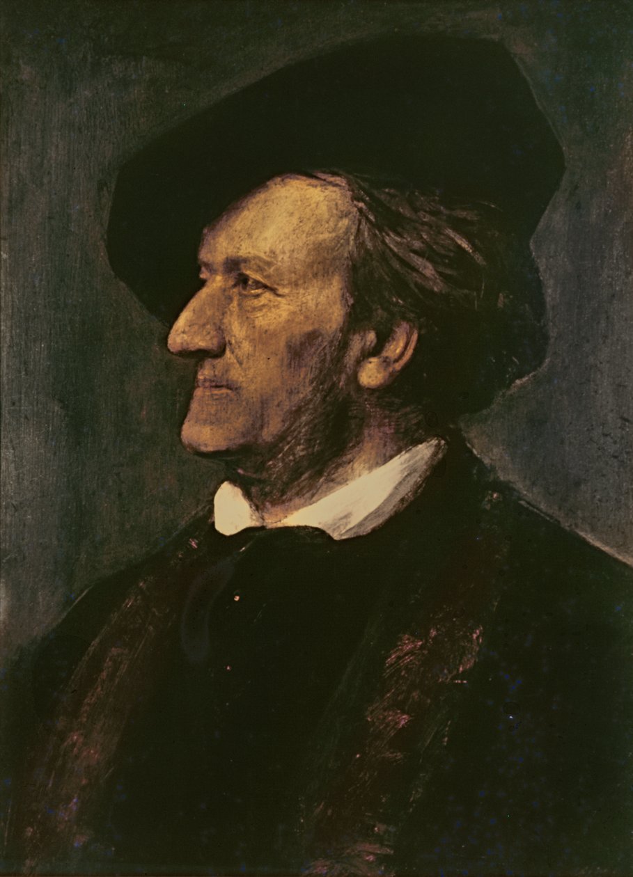 Portræt af Richard Wagner (1813-83) af Franz Seraph von Lenbach