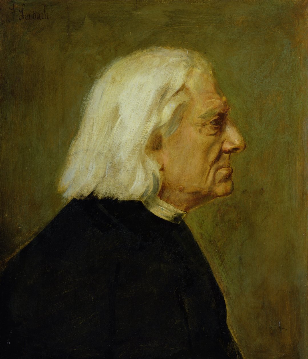Komponisten Franz Liszt (1811-86), 1884 af Franz Seraph von Lenbach