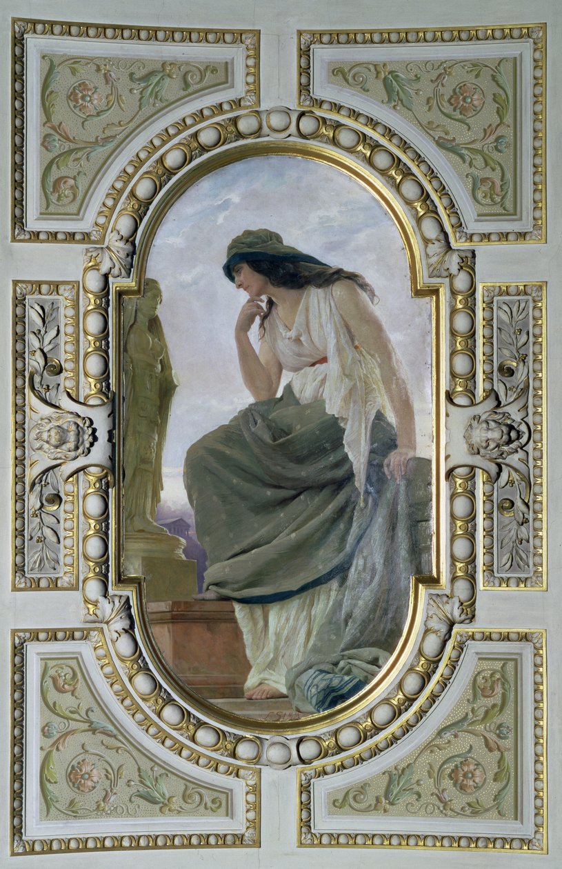 Allegorisk figur af mytologi, 1890 (loftmaleri) af Franz Xaver Simm