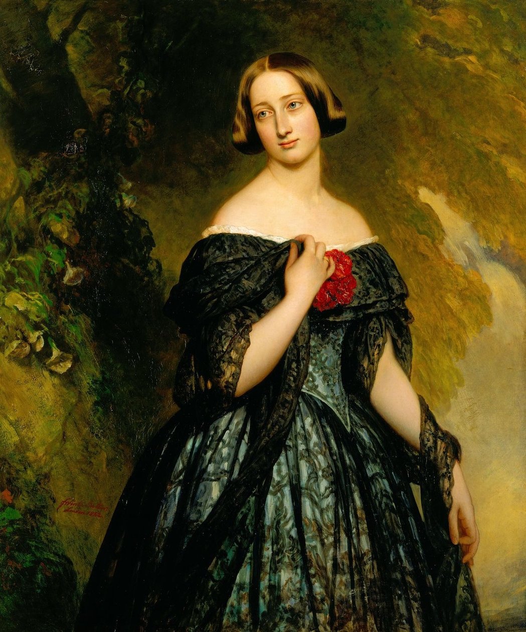 Alexandrina hertuginde Saxe Coburg af Franz Xaver Winterhalter